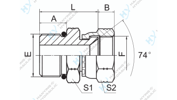 SAE O-Ring Boss JIC Female 74 Seat