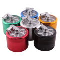 Hand Crank Tobacco Mill Grinder Metal Crusher 4Parts Pipe Smoking Grinder Herb Aluminium Grinder For Ciggarette Accessories