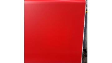 Livite 550gsm red with black PVC coated liners tent materials for outdoor camping is in production.