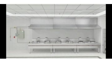 Kitchen equipment fire extinguishing device