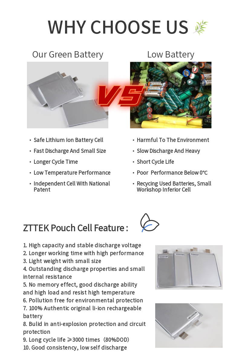 LMO lithium ion pouch Cell