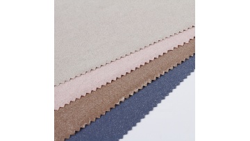 Single face textiles stretch cheap flocking foil pink polyester microfiber suede garment fabric1