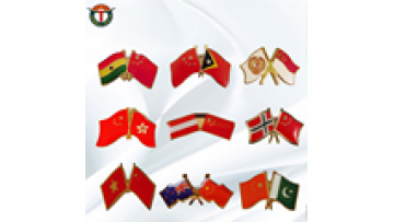 China Manufacturer Custom Metal Enamel Epoxy Souvenir Friendship Cross Country Canadian Flag Canada Lapel Pin Badge1