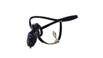 Black Rattlesnake Silicone Condom with Steel Sex Ring - Bondage Gear Chastity Device1