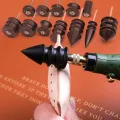 Leather Burnishing Tool Slicker Electric Pointed Head Leathercraft Set Burnisher for Dremel Leather Edge Rotary Polishing Tools