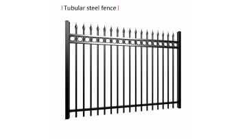 Swimming pool fence welded spear head top steel fence1