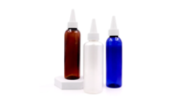 Custom Logo PET Plastic Squeeze Applicator Hair Oil Bottles with Twist Top Cap (3oz to 12oz, Clear/Amber)1