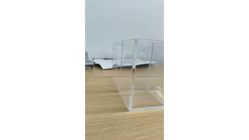 Transparent Acrylic Display Storage Box Noise Reduction Dividers for Sweet Display Machine Cutting