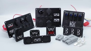DC 12V/24 5 Gang Switch Panel Dual USB Charger with Voltmeter Reset Engine Start switch for Car Marine Boat1