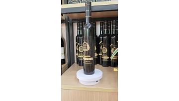Ginger liqueur in a plain bottle