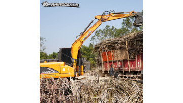 Excavator With GrabberSugarcane machinery