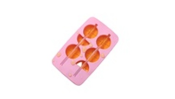 LD-C0106 DIY cheap fruit Lemon  Shape Silicone Ice Cube Tray with Straws1