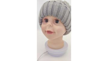 Knitted beanie hat