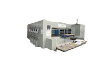 Canghai automatic pizza paper box /corrugated carton paper box making machine/1200*2400mm 4 color ink print slot die-cut machine1