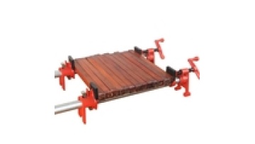 3/4 Inch Wood Gluing Pipe Clamp Set on Stand Heavy Duty Woodworking Cast Iron With Unique Foot Design1