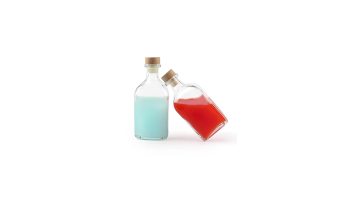 square glass bottle 375ml 