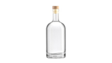 Empty Clear Glass Vodka Whiskey Bottles 375ml 500ml Super Flint Glass Liquor Spirit Bottles with T-Cork1