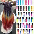 MANWEI 24inch Crochet Braids Box Braids 100g/pc Ombre Jumbo Braids Synthetic Braiding Hair Extensions