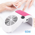 60W Nail Dust Suction Strong Adjustable Speed Collector For Nail Dust Fan Vacuum Cleaner For Manicure Tool Vacuum Nail Suction