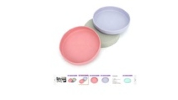 hot sale silicone portable food plate for dogs cats pets non toxic BPA Free waterproof - Multicolor1