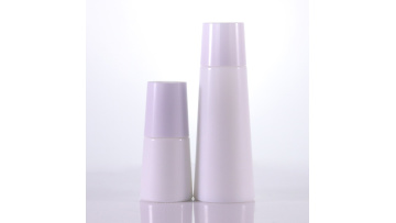 Special shape opal white bottle with white cap