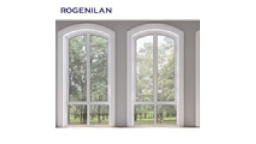 Rogenilan arched aluminum windows arch aluminium french windows arched windows with blinds1