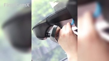Installation of special dashcam in Porsche car