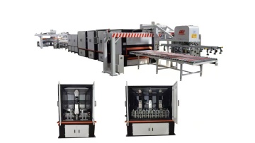 Automatic stainless steel snowflake sanding line