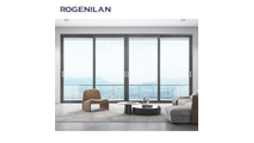 Seaside Villa Terrace Sliding Aluminum patio doors sliding glass Hurricane Anti Soundproof Double Glazed sliding door1