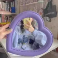 INS Love Makeup Mirror Desktop Vanity Mirror Wall Mounted Dual-Use Makeup Mirror Wall Decoration Christmas Heart-Shaped Mirror