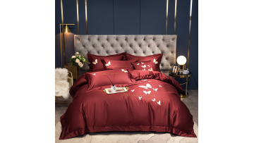 Butterfly embroidery bedding set 