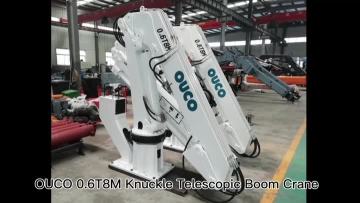 0.6T8M Knuckle Telescopic boom marine crane