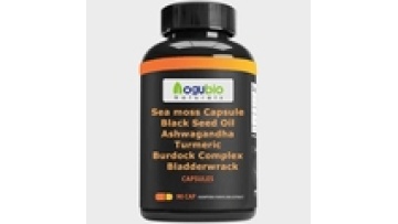 Private Label Immune Support Capsules: Sea Moss, Black Seed Oil, Ashwagandha, Turmeric, Bladderwrack & Burdock Complex1