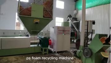 recycling machine for PS polystyrene foam food box plate dish tray container1