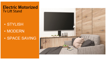 Cheap Commercial Series Motorized Hidden TV Lift Stand For TVs Between 32in To 70in1
