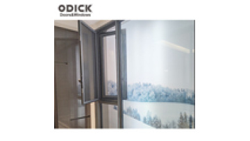 Aluminum Frame Double Glazed Tempered Glass Swing Graphic Design Stainless Steel Horizontal Modern Aluminum Alloy Louver 881
