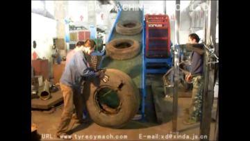 Complete Tire Crusher/ Waste Tires Shredder Machine1