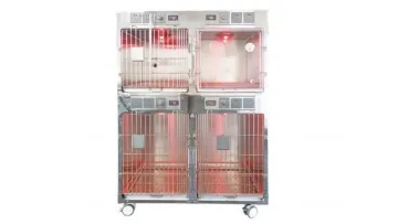 Premium Veterinary ICU Oxygen Cage for Animal Surgery1