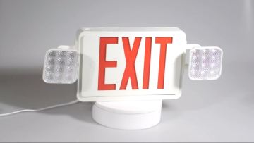 120V/277V Dual voltage UL cUL Listed LED emergency light combo with exit sign JLEC2RW Emergency lamp1