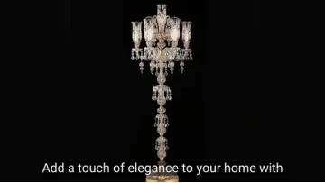 Romantic Red Crystal Floor Lamp with Light Luxury1