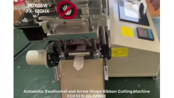 Automatic Swallowtail Shape Ribbon Cutting Machine FX-120HX