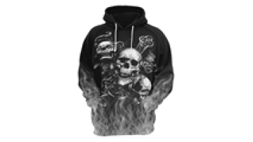 Custom Sugar  Black Sweatshirt  Skeleton Floral Skull  Hoodie1