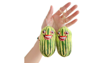 Factory Wholesale Low Minimum Order Watermelon Plush Toys & Keychains1