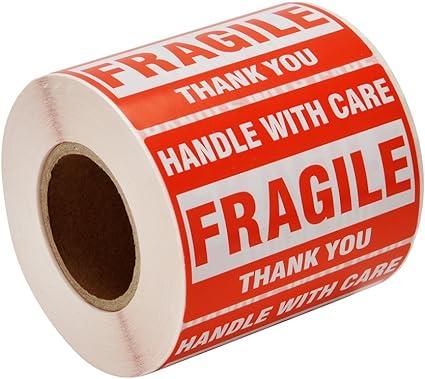 Fragile stickers