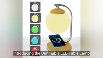 Dimmable LED Table Lamp with Wireless Charging for Bedroom1