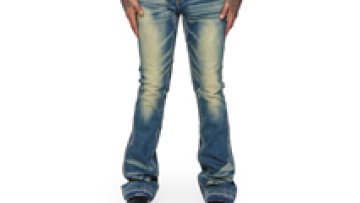 Clothing Manufacturer Vintage Acid Wash Jeans Men Custom Stack denim Jeans1