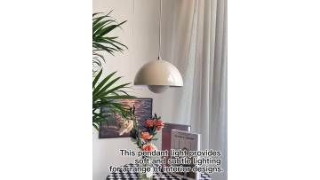 Multicolor Selection Semicircle Flower E27 Pendant