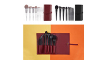 Shopify & eBay Dropshipping: Black and White Wooden Handle Makeup Cosmetic Brush Set from Shenzhen1