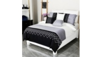 Rancho 100%polyester microfiber embroidery comforter luxury 7 pieces OEM ODM comforter quilt set1