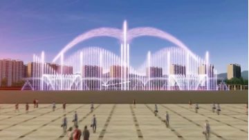 daytime musical fountain